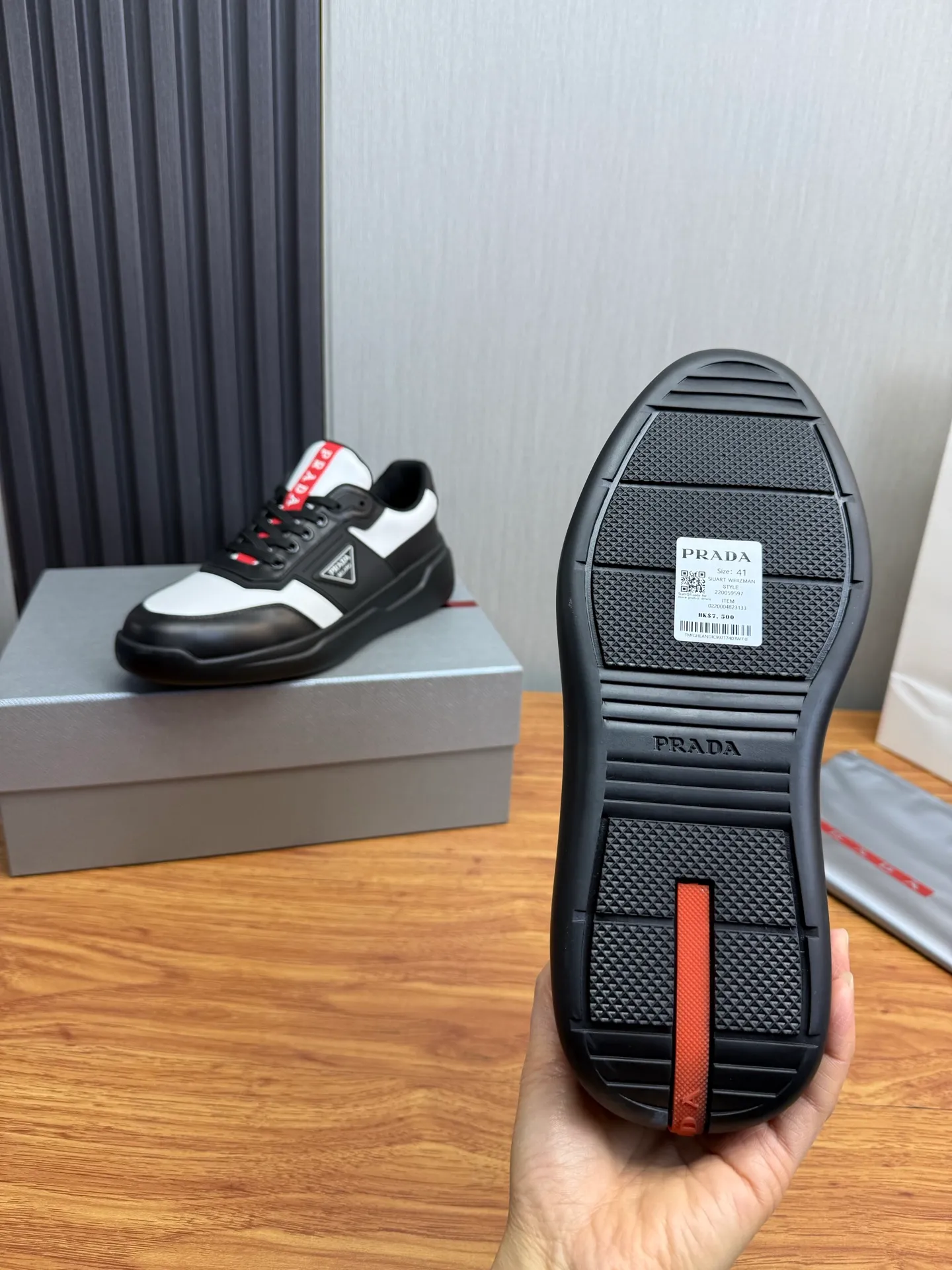 Factory price 600💰 [PRADA] Popular items in men's shoe counters, synchronized with the official website, 1 high-quality shipment ✔️Original cowhide + cowhide lining, 1🆚1 replica, original sole, 38-45 (45 customized, non-refundable)
